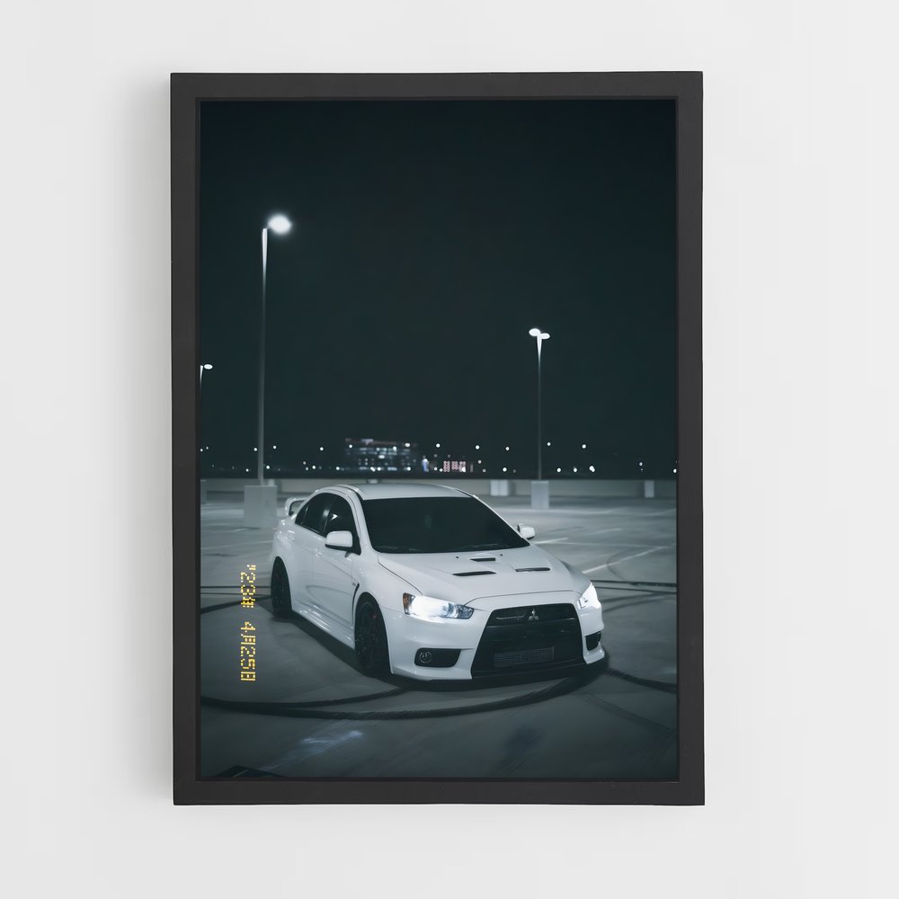 Poster Lancer Nocturne – affiche Mitsubishi (vue 2)